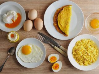 oeufs cuit sous differentes cuissons
