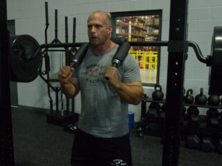 squat avec safety bar