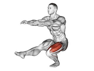 squat pistol exercice jambe