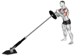 developpe a la landmine exercice muscle deltoide