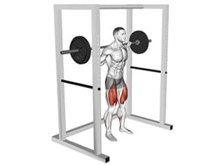 Pin squat exercice musculation quadriceps