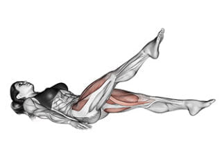 ciseaux exercice abdos