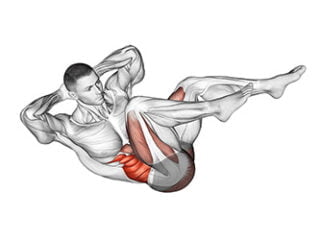 exercice abdos bicyclette musculation oblique sans machine