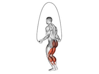 corde a sauter exercice cardio mollets