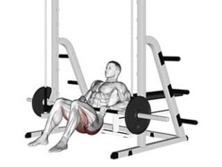 hip thrust a la smith machine exercice fessier bombe