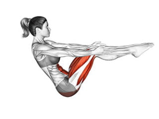 ardha navasana posture du demi-bateau asana yoga