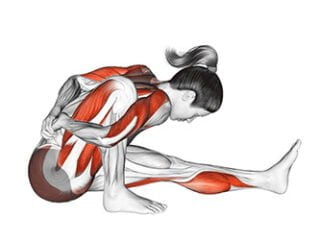 marichyasana posture du sage Marichi asana yoga
