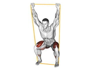 Overhead squat avec elastique exercice compose fonctionnel