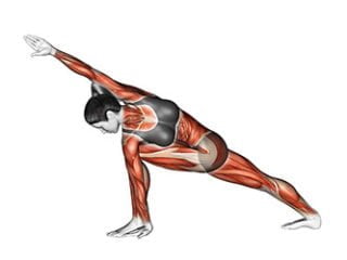 parivrtta parsvakonasana posture du grand angle etendu retourne