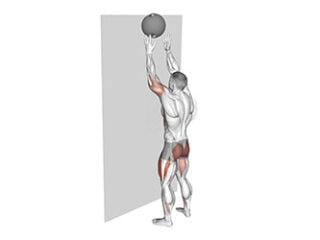 wall ball squat exercice cardio bruler calories