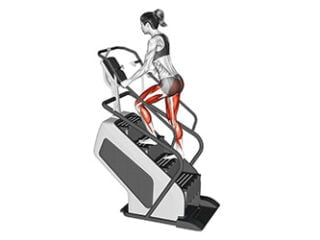 machine a escaliers machine cardio jambe femme