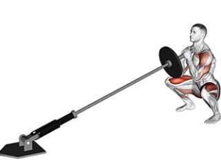 thruster avec landmine exercice compose jambes epaules
