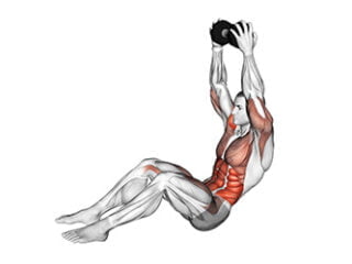 russian twist avec developpe epaule exercice combine abdos deltoide musculation fonctionnelle