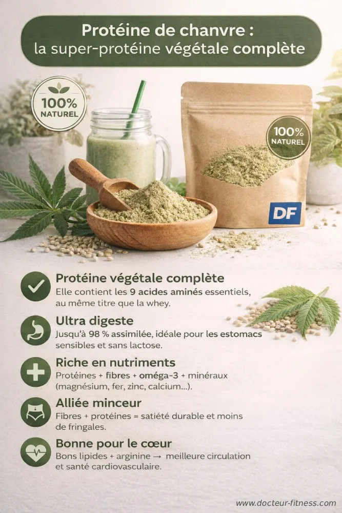 infographie proteine chanvre