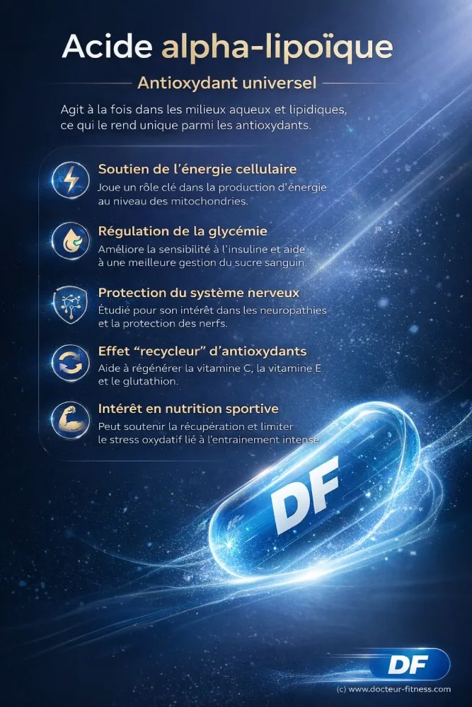 infographie acide alpha lipoique