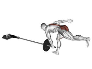 single leg landmine RDL exercice muscu ischio