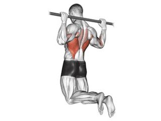 traction barre derriere rear pull up exercice dos musculation