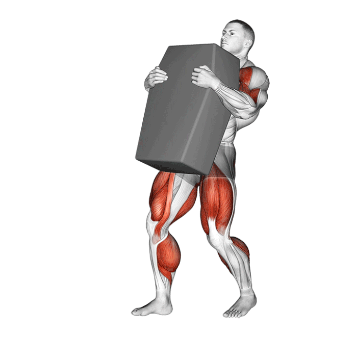 strongman shield carry exercice force endurance muscles technique