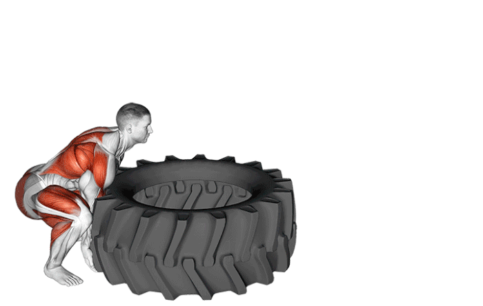 tire flip exercice musculation force puissance explosivite strongman