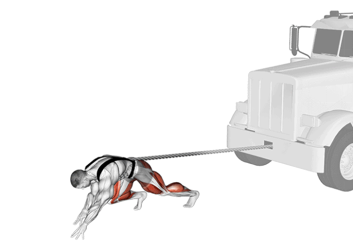 truck pull exercice force endurance strongman technique