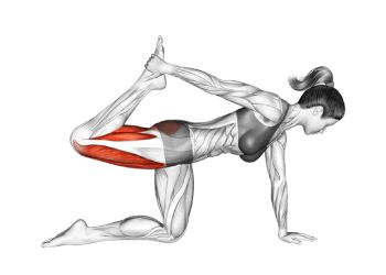 etirement-du-quadriceps-a-quatre-pattes