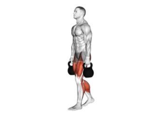 marche du fermier avec kettlebells