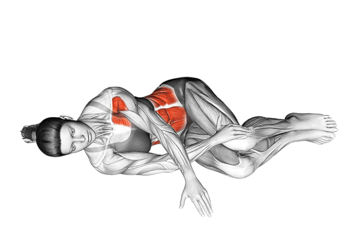 rotation du buste allongé