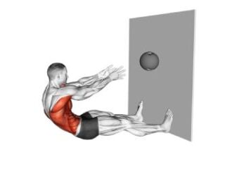 sit-up avec medecine ball
