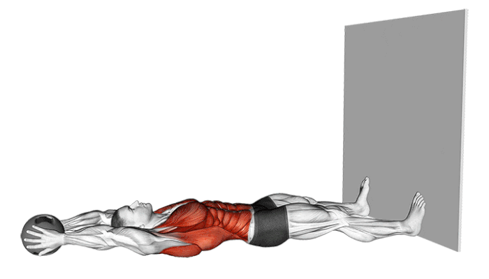 sit-up avec medecine ball