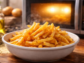 frites moins grasses four micro-onde