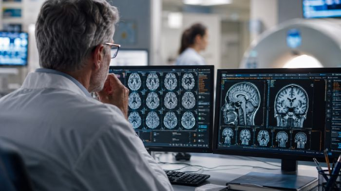 relation reins cerveau irm