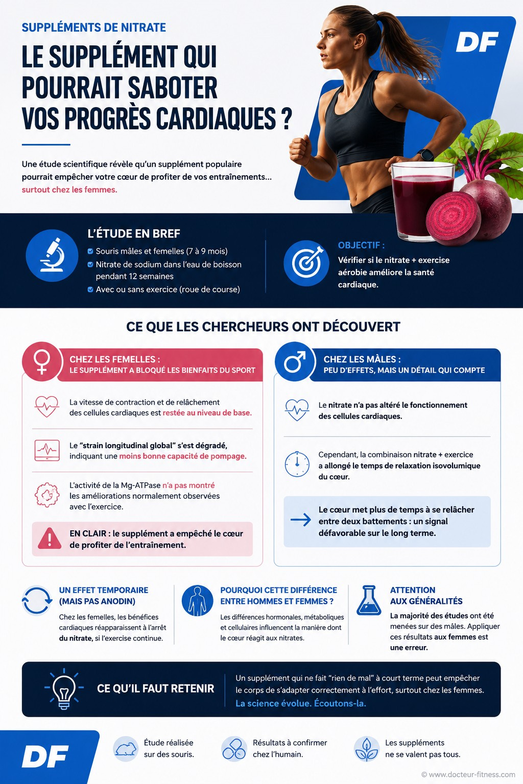 infographie jus betterave sport femme