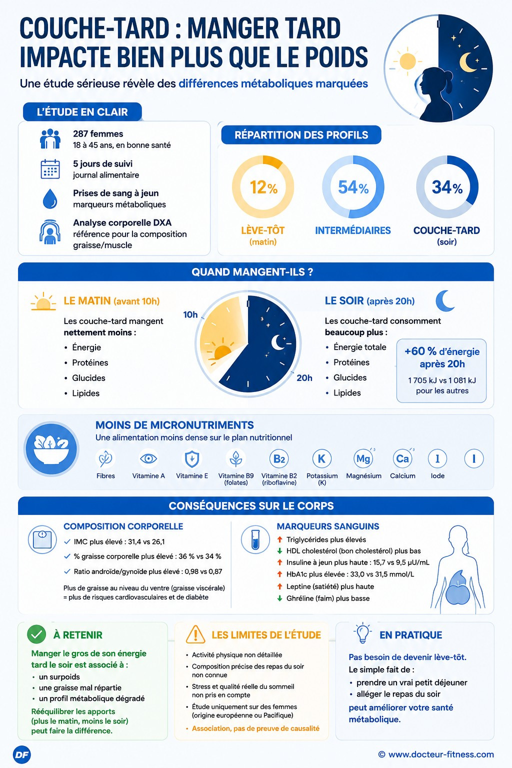 infographie couche tard cette habitude alimentaire fait grossir