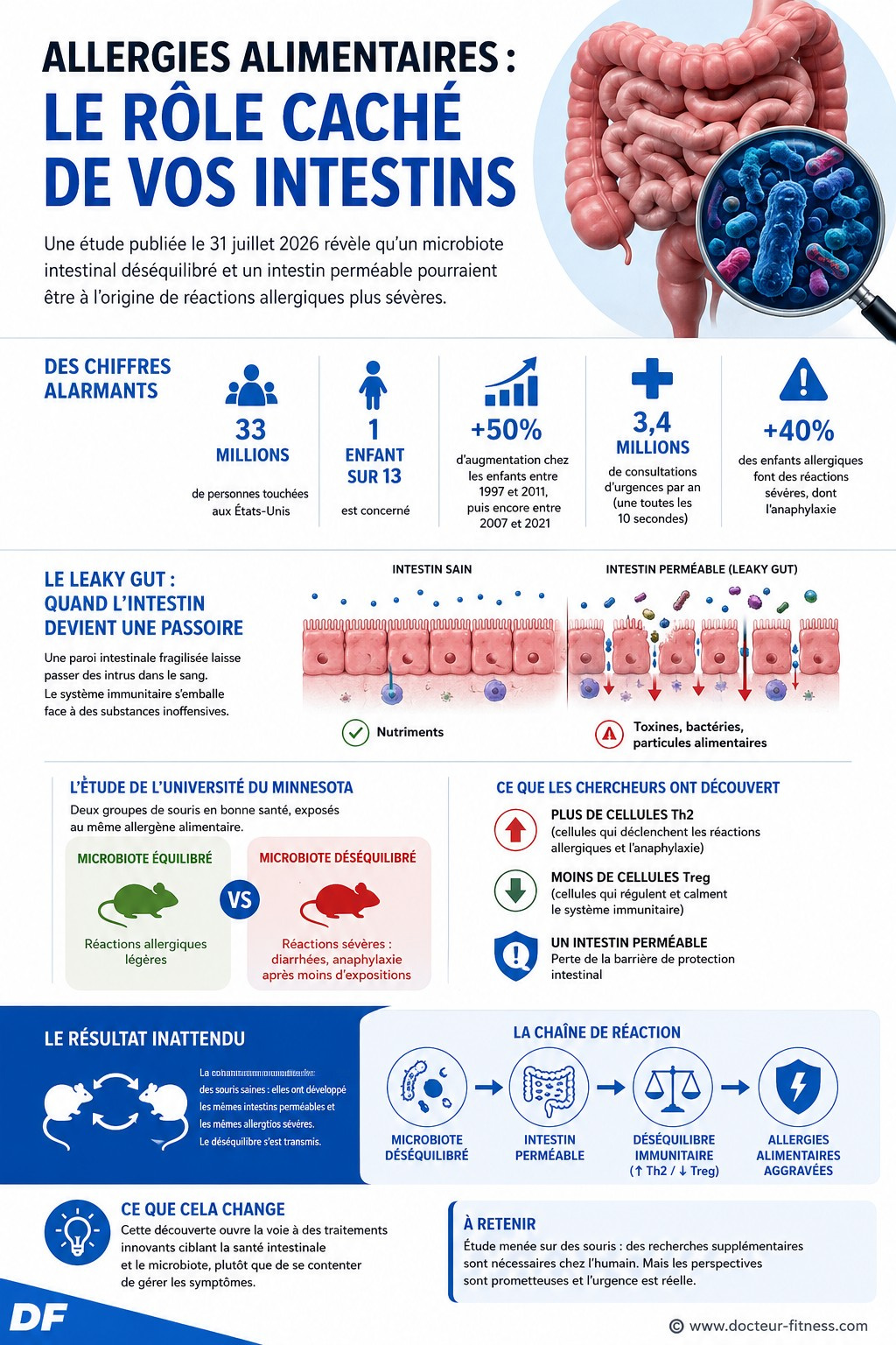 infographie vos intestins aggravent ils vos allergies alimentaires