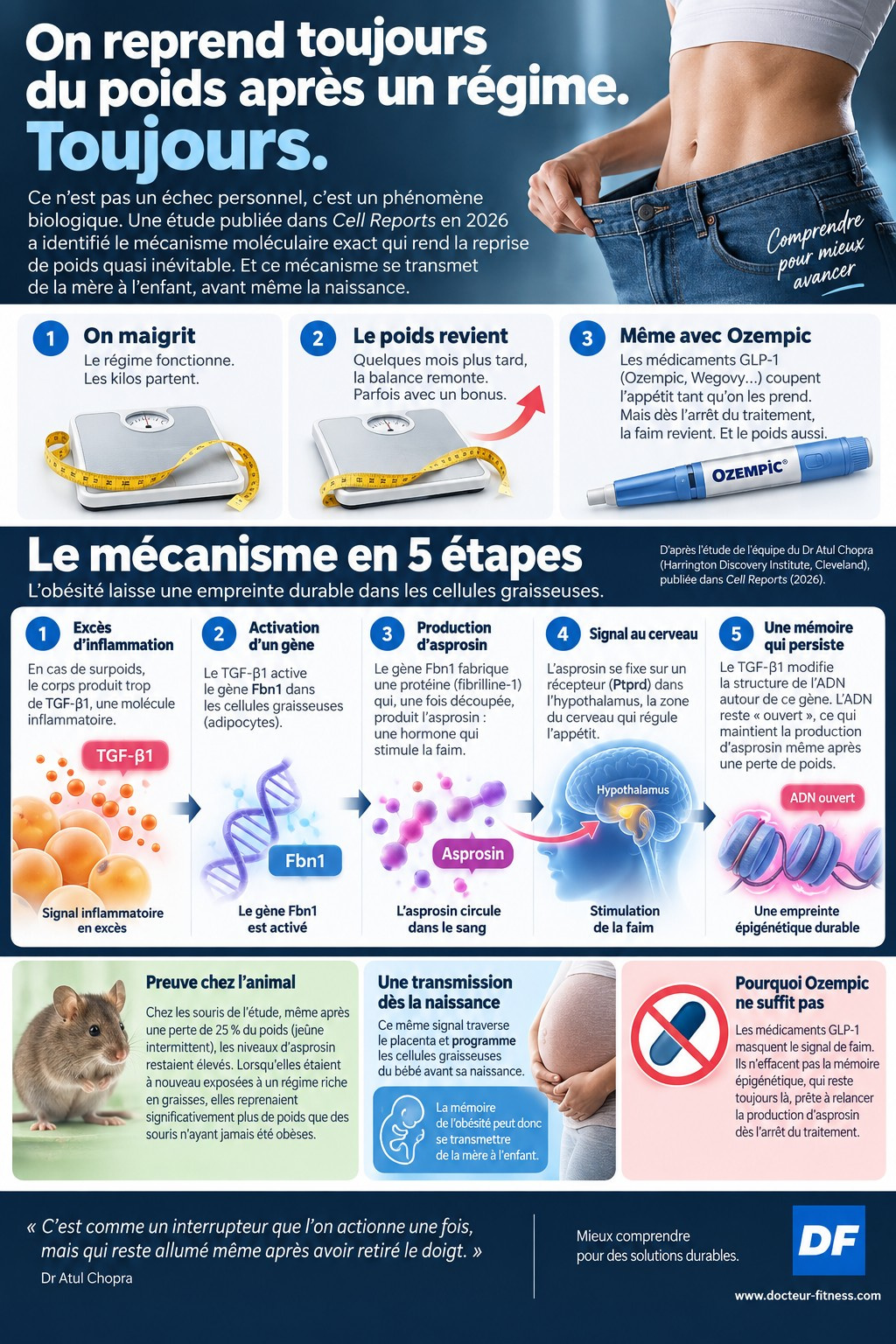 infographie reprendre de poids apres un regime